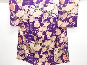 アンティーク　錦紗御所人形に玩具模様長襦袢